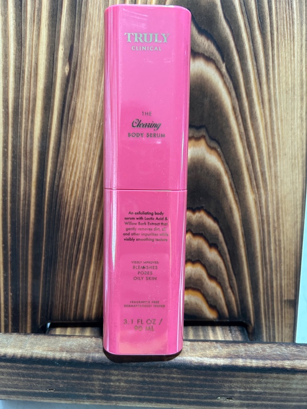 TRULY Pink Exfoliating Body Serum Bottle